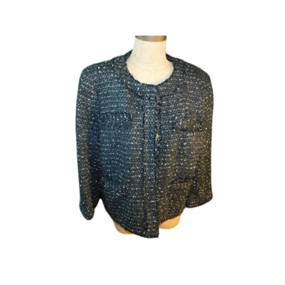 Michael Kors Size 16 Tweedy Lined Career Jacket Blazer - Picture 1 of 3